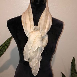 Alexander McQueen Chiffon Skull Scarf